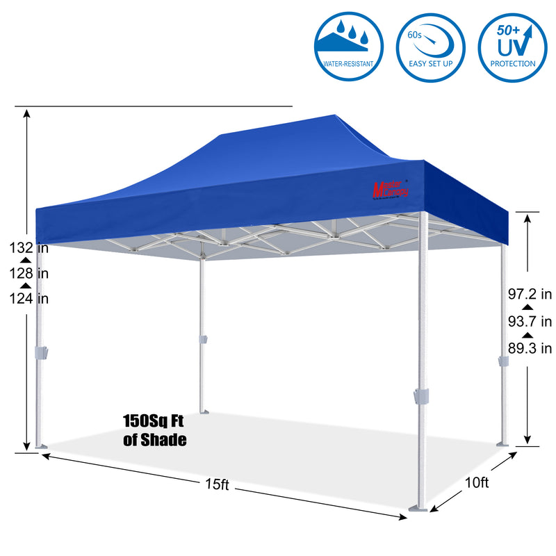 Load image into Gallery viewer, Mastercanopy Core-35 Premium Heavy Duty Instant Canopy Tent - 10x10, 10x15, 10x20