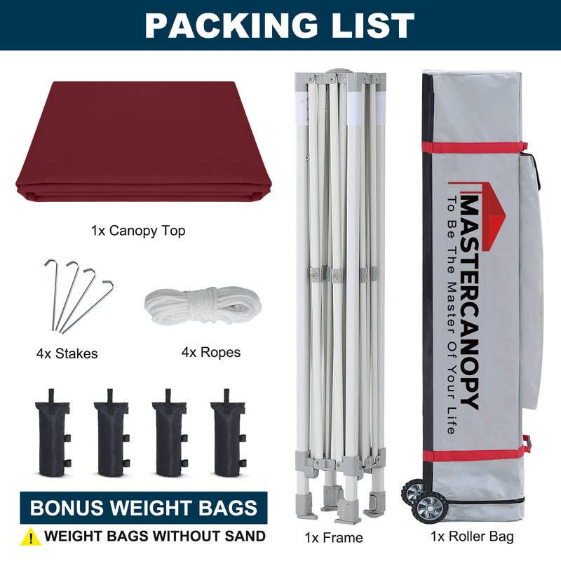 Load image into Gallery viewer, Mastercanopy Lite-30 Commercial Canopy Tent Instant Shelter - 10x10, 10x15, 10x20