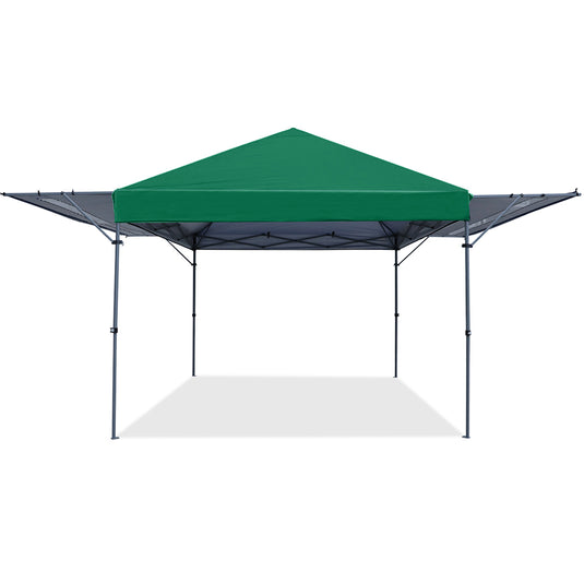 Leisure Sports Pop‑up Gazebo Canopy Tent with Double Adjustable Awnings 10x17