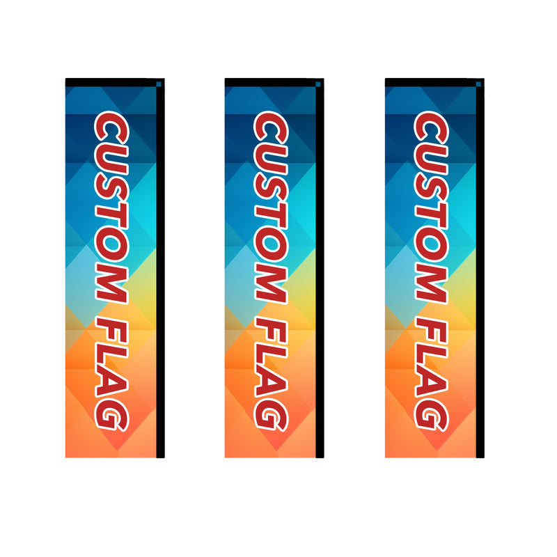 Load image into Gallery viewer, Custom Teardrop Feather Rectangle Blade Flag Panel Only 8 FT, 10 FT, 12 FT