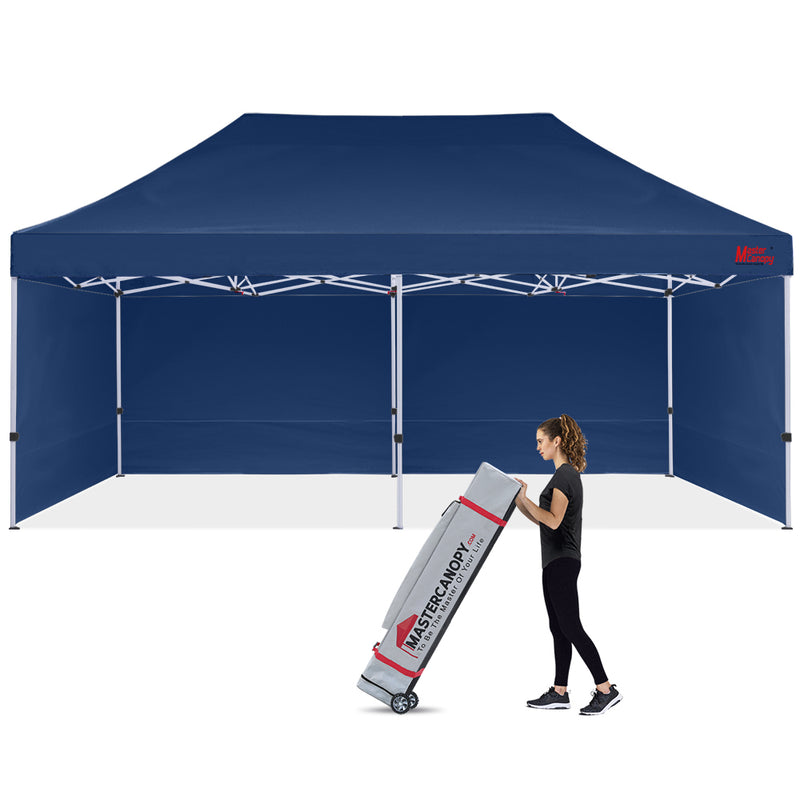 Load image into Gallery viewer, Commercial Series Pop‑up Canopy Tent with Sidewalls – 10x10, 10x15, 10x20