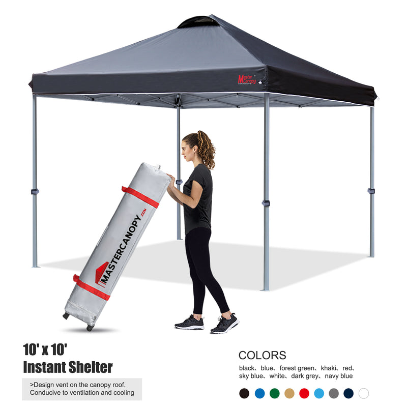 Load image into Gallery viewer, Leisure Sports Durable Ez Pop‑up Canopy Tent with Vented Top – 10x10, 12x12