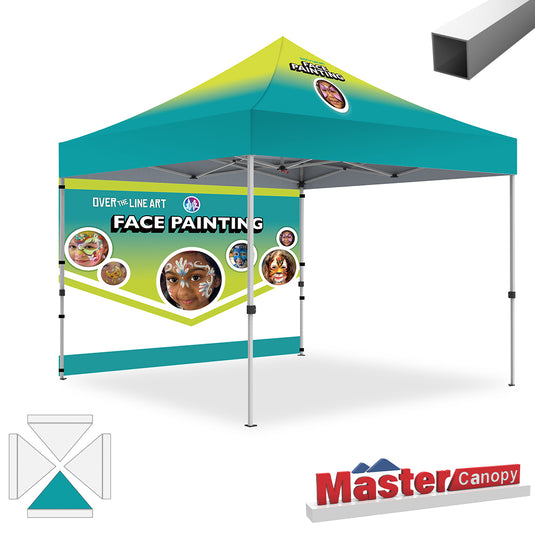 Commercial Series Custom Canopy Tent 10x10 Deluxe Easy Pop‑up Personalized