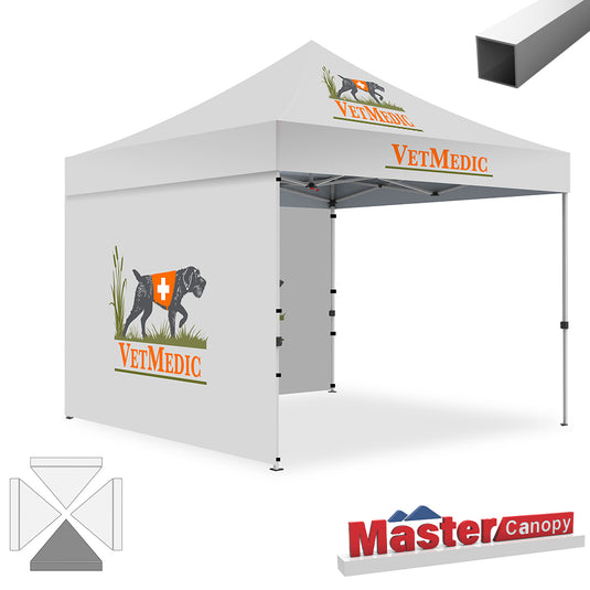 Commercial Series Custom Canopy Tent 10x10 Deluxe Easy Pop‑up Personalized