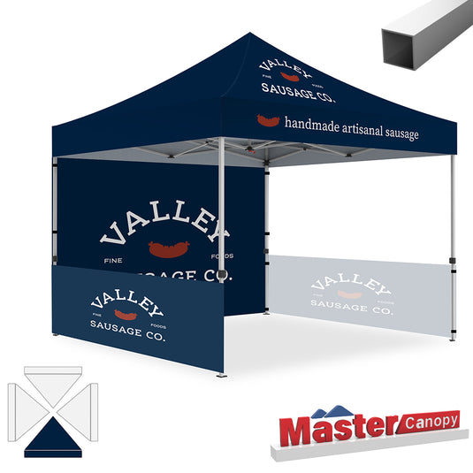 Commercial Series Custom Canopy Tent 10x10 Deluxe Easy Pop‑up Personalized