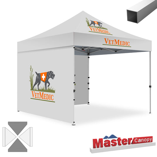 Commercial Series Custom Canopy Tent 10x10 Deluxe Easy Pop‑up Personalized