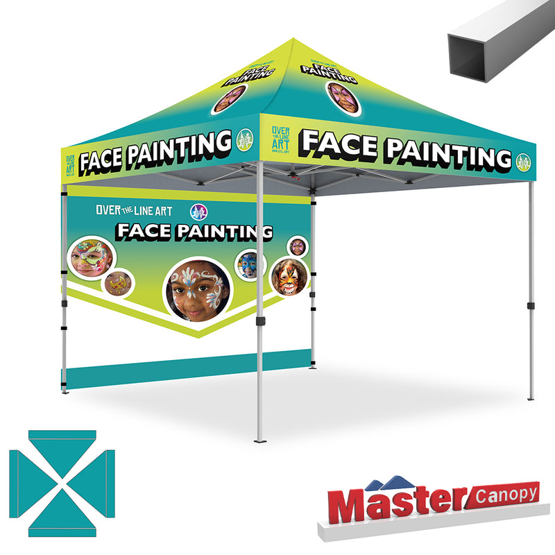 Load image into Gallery viewer, Commercial Series Custom Canopy Tent 10x10 Deluxe Easy Pop‑up Personalized