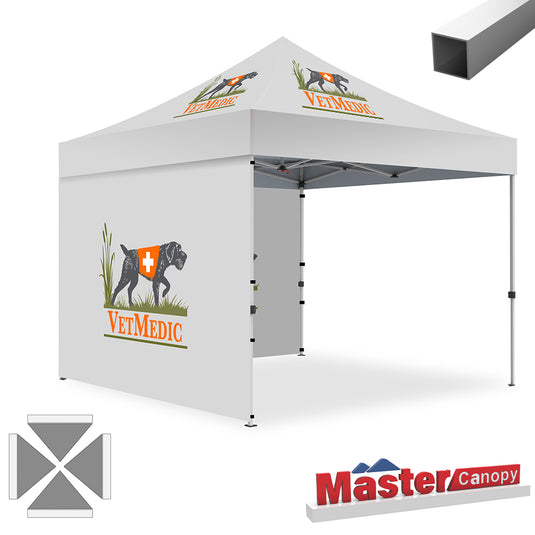 Commercial Series Custom Canopy Tent 10x10 Deluxe Easy Pop‑up Personalized