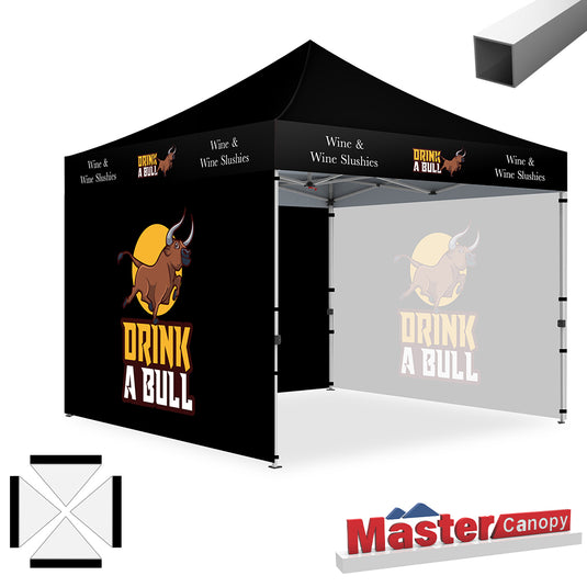 Commercial Series Custom Canopy Tent 10x10 Deluxe Easy Pop‑up Personalized