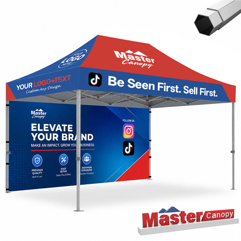 Load image into Gallery viewer, Mastercanopy Core-35 Custom Canopy Tent 10x15 Heavy Duty Pop‑up Personalized