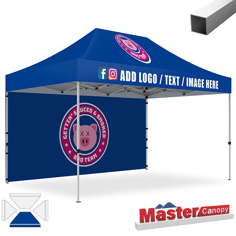 Load image into Gallery viewer, Mastercanopy Lite-30 Custom Canopy Tent Deluxe Easy Pop‑up Personalized 10x10, 10x15, 10x20