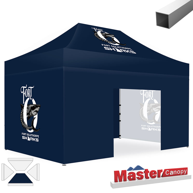 Load image into Gallery viewer, Mastercanopy Lite-30 Custom Canopy Tent Deluxe Easy Pop‑up Personalized 10x10, 10x15, 10x20