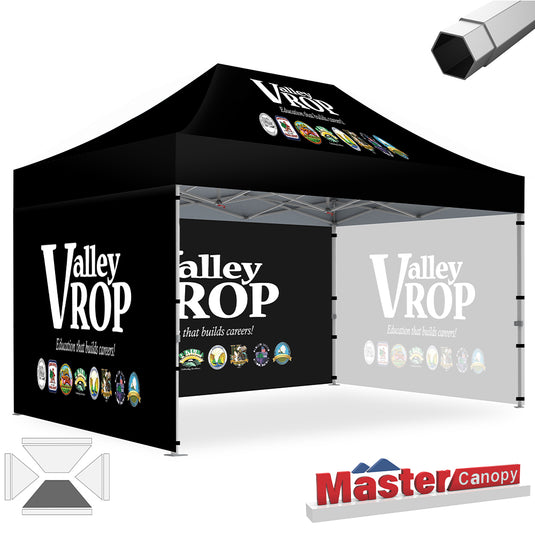 Premium+ Series Custom Canopy Tent 10x15 Heavy Duty Pop‑up Personalized