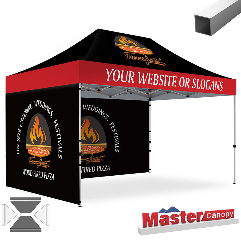 Load image into Gallery viewer, Mastercanopy Lite-30 Custom Canopy Tent Deluxe Easy Pop‑up Personalized 10x10, 10x15, 10x20