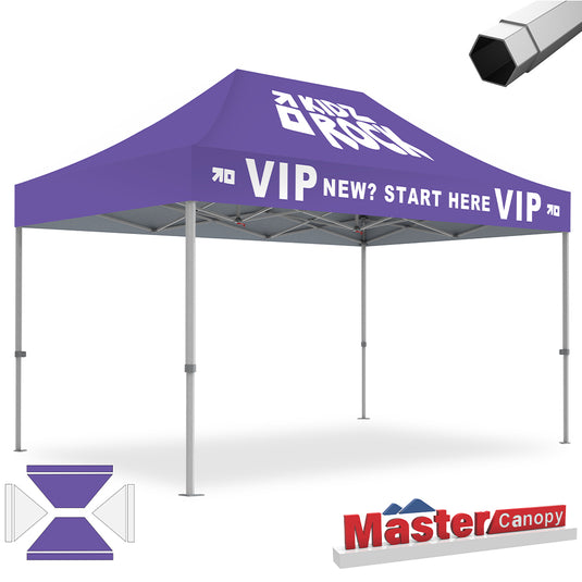 Premium+ Series Custom Canopy Tent 10x15 Heavy Duty Pop‑up Personalized