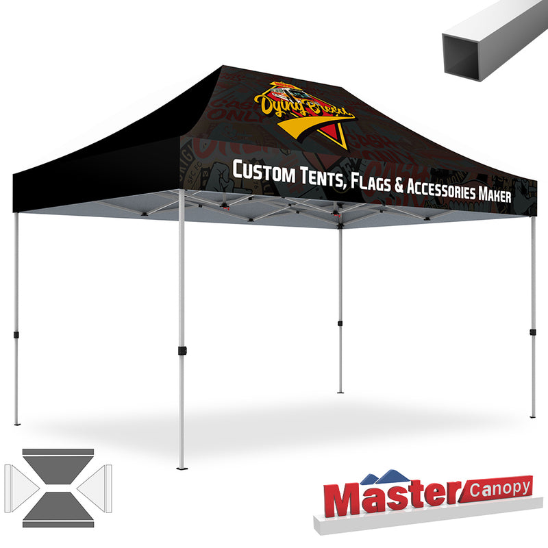 Load image into Gallery viewer, Mastercanopy Lite-30 Custom Canopy Tent Deluxe Easy Pop‑up Personalized 10x10, 10x15, 10x20