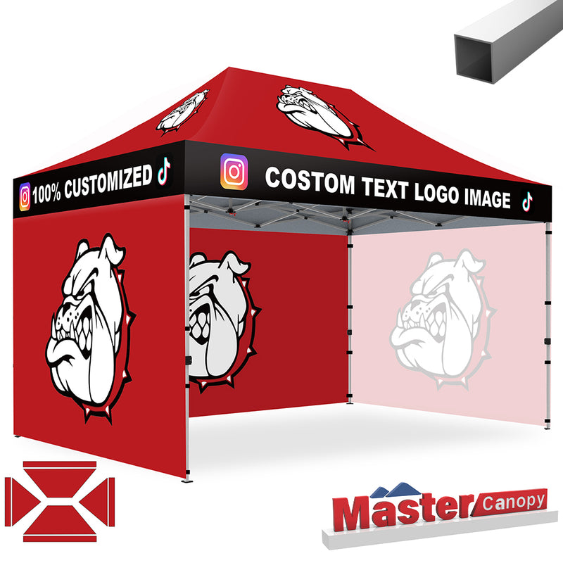 Load image into Gallery viewer, Mastercanopy Lite-30 Custom Canopy Tent Deluxe Easy Pop‑up Personalized 10x10, 10x15, 10x20