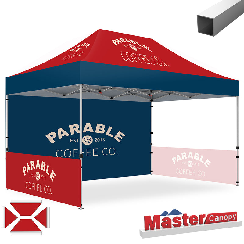 Load image into Gallery viewer, Mastercanopy Lite-30 Custom Canopy Tent Deluxe Easy Pop‑up Personalized 10x10, 10x15, 10x20