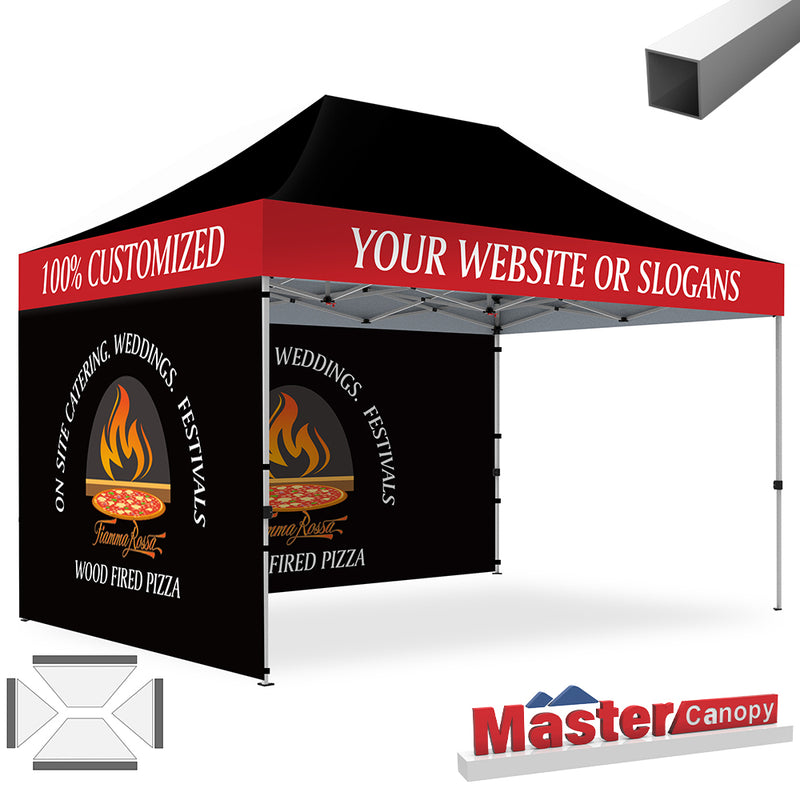 Load image into Gallery viewer, Mastercanopy Lite-30 Custom Canopy Tent Deluxe Easy Pop‑up Personalized 10x10, 10x15, 10x20