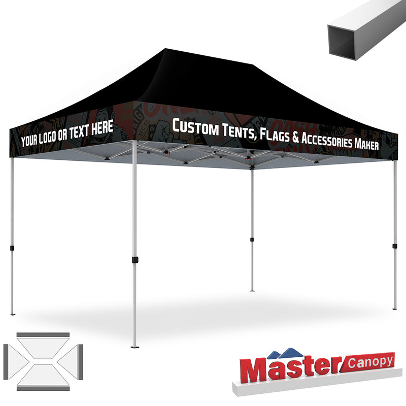 Load image into Gallery viewer, Mastercanopy Lite-30 Custom Canopy Tent Deluxe Easy Pop‑up Personalized 10x10, 10x15, 10x20