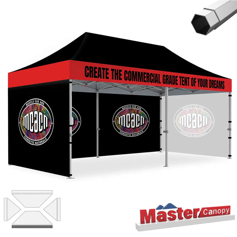 Load image into Gallery viewer, Mastercanopy Core-35 Custom Canopy Tent Heavy Duty Pop‑up Personalized 10x10, 10x15, 10x20