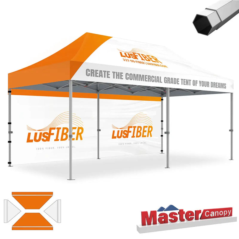 Load image into Gallery viewer, Mastercanopy Core-35 Custom Canopy Tent Heavy Duty Pop‑up Personalized 10x10, 10x15, 10x20