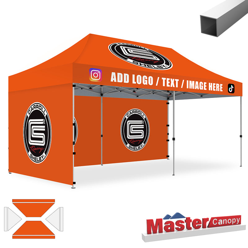 Load image into Gallery viewer, Mastercanopy Lite-30 Custom Canopy Tent Deluxe Easy Pop‑up Personalized 10x10, 10x15, 10x20