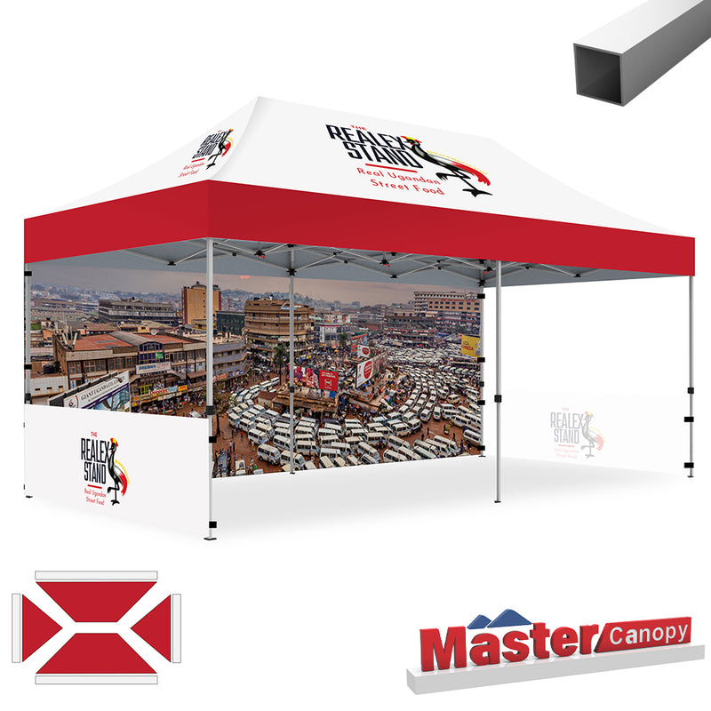 Load image into Gallery viewer, Mastercanopy Lite-30 Custom Canopy Tent Deluxe Easy Pop‑up Personalized 10x10, 10x15, 10x20