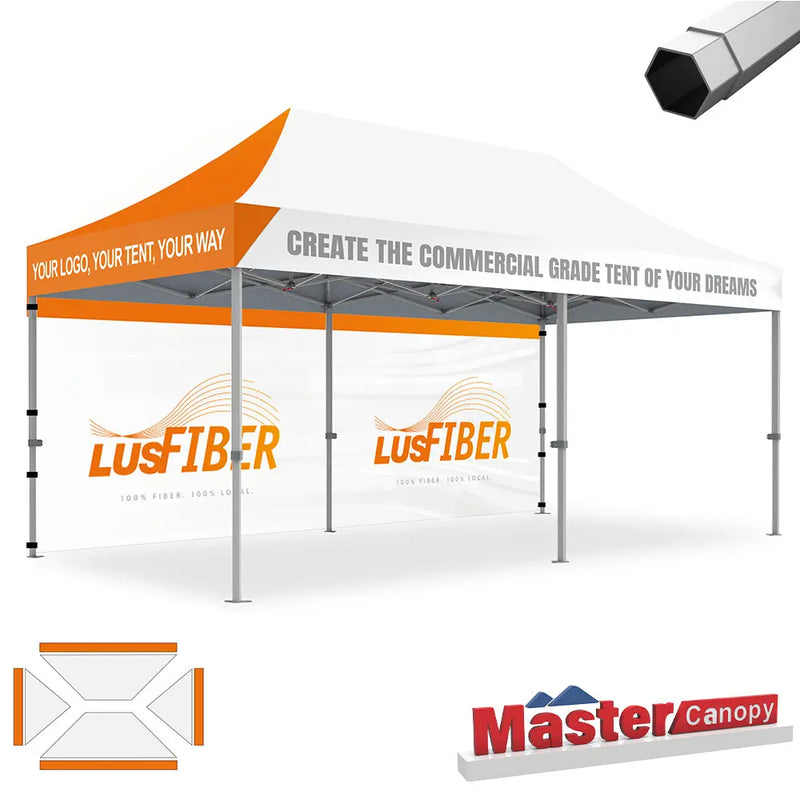 Load image into Gallery viewer, Mastercanopy Core-35 Custom Canopy Tent Heavy Duty Pop‑up Personalized 10x10, 10x15, 10x20