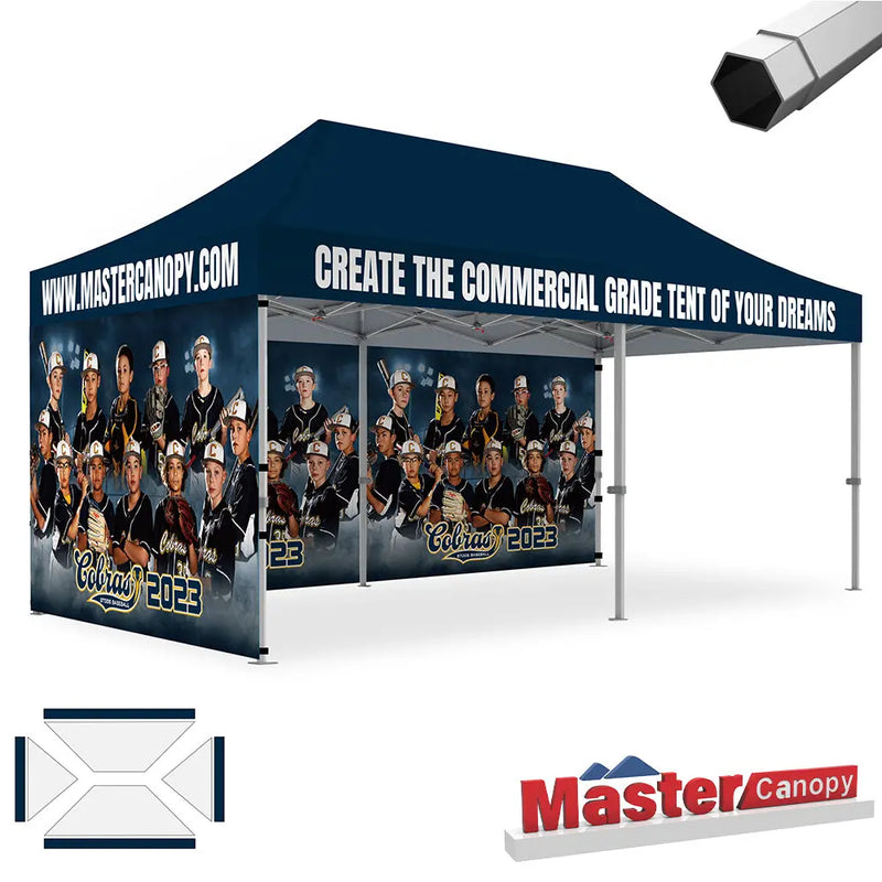 Load image into Gallery viewer, Mastercanopy Core-35 Custom Canopy Tent Heavy Duty Pop‑up Personalized 10x10, 10x15, 10x20