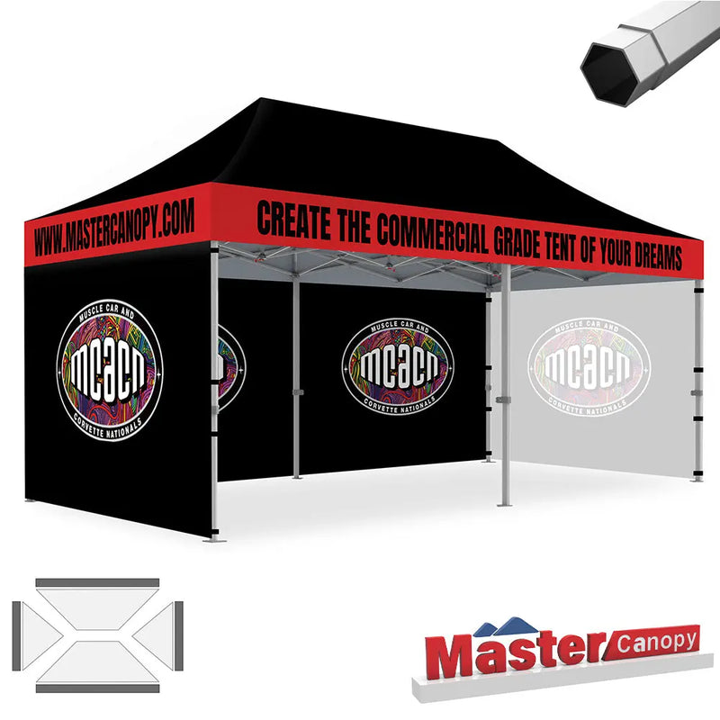 Load image into Gallery viewer, Mastercanopy Core-35 Custom Canopy Tent Heavy Duty Pop‑up Personalized 10x10, 10x15, 10x20
