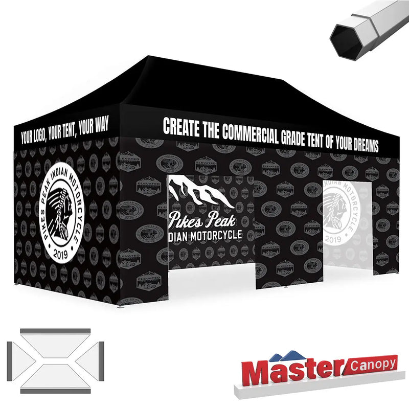 Load image into Gallery viewer, Mastercanopy Core-35 Custom Canopy Tent Heavy Duty Pop‑up Personalized 10x10, 10x15, 10x20