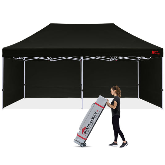 Commercial Series Pop‑up Canopy Tent with Sidewalls – 10x10, 10x15, 10x20