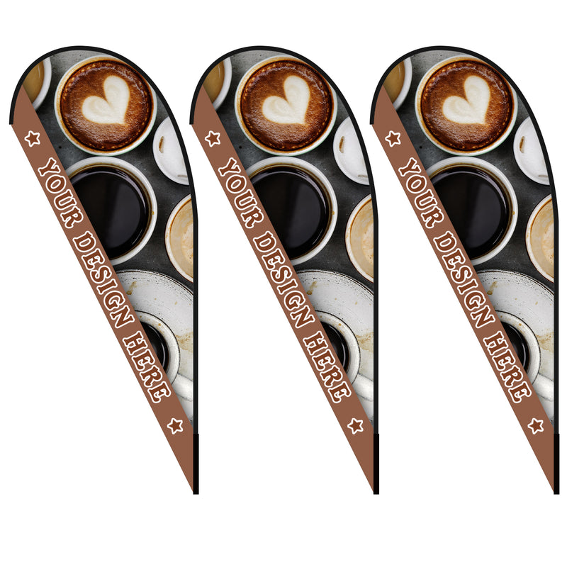 Load image into Gallery viewer, Custom Teardrop Feather Rectangle Blade Flag Panel Only 8 FT, 10 FT, 12 FT