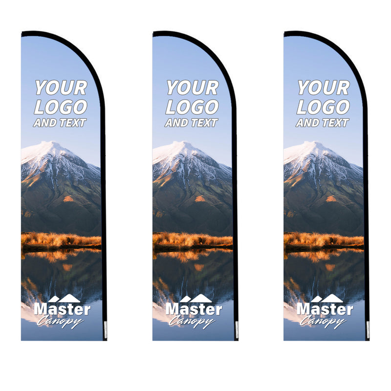 Load image into Gallery viewer, Custom Teardrop Feather Rectangle Blade Flag Panel Only 8 FT, 10 FT, 12 FT
