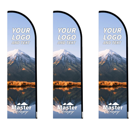 Custom Teardrop Feather Rectangle Blade Flag Panel Only 8 FT, 10 FT, 12 FT