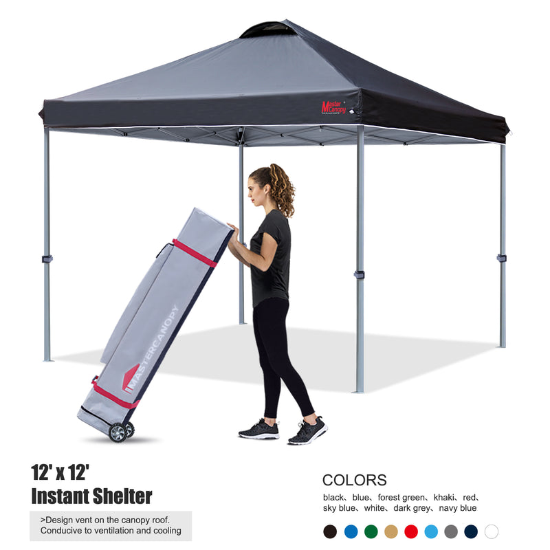 Load image into Gallery viewer, Leisure Sports Durable Ez Pop‑up Canopy Tent with Vented Top – 10x10, 12x12