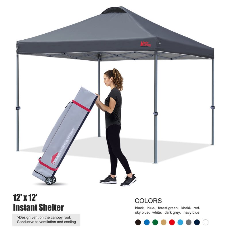 Load image into Gallery viewer, Leisure Sports Durable Ez Pop‑up Canopy Tent with Vented Top – 10x10, 12x12