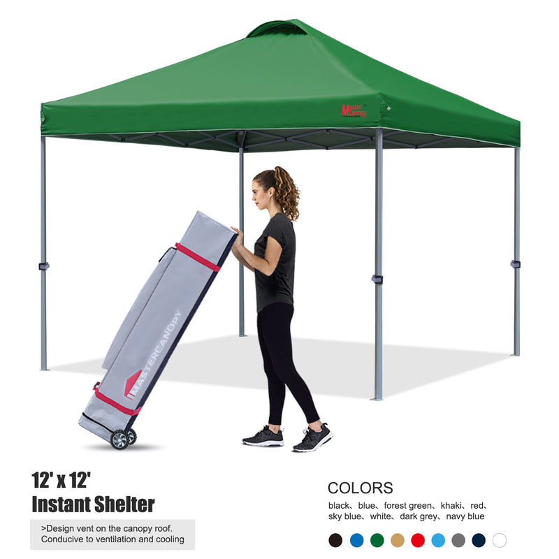 Load image into Gallery viewer, Leisure Sports Durable Ez Pop‑up Canopy Tent with Vented Top – 10x10, 12x12
