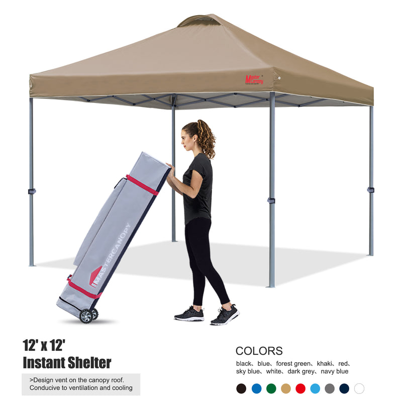 Load image into Gallery viewer, Leisure Sports Durable Ez Pop‑up Canopy Tent with Vented Top – 10x10, 12x12