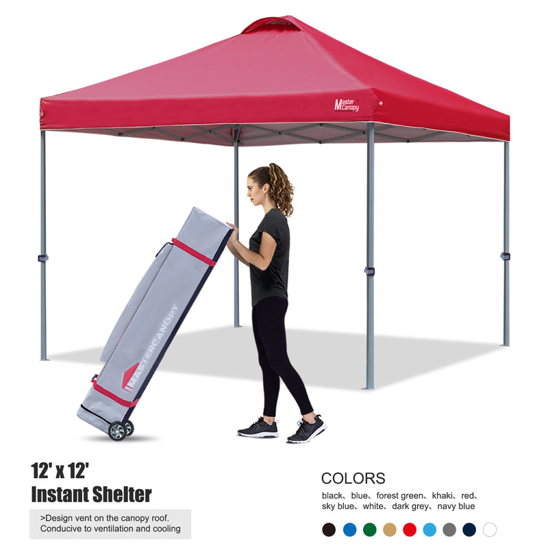 Load image into Gallery viewer, Leisure Sports Durable Ez Pop‑up Canopy Tent with Vented Top – 10x10, 12x12