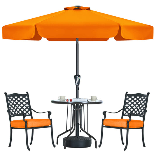 MASTERCANOPY Valance Patio Umbrella for Outdoor Table Market 6/8 Ribs