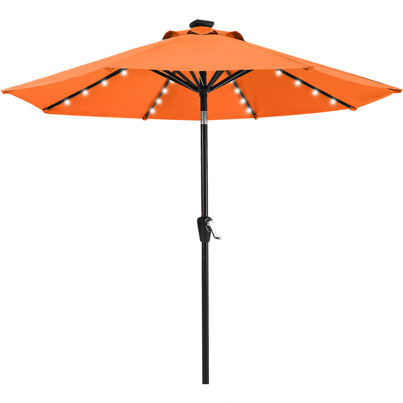 Load image into Gallery viewer, MASTERCANOPY Patio Umbrella with 32 Solar LED Lights 6&8 Ribs
