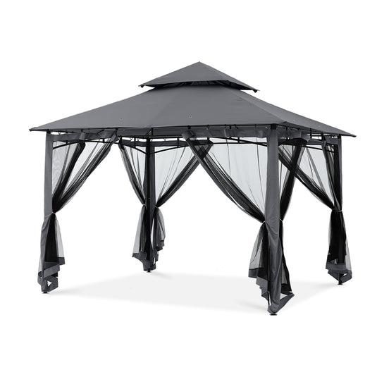 8x8/10x10/10x12 Outdoor Garden Patio Gazebo with Netting Walls
