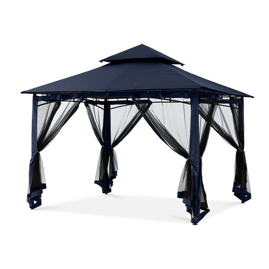 8x8/10x10/10x12 Outdoor Garden Patio Gazebo with Netting Walls