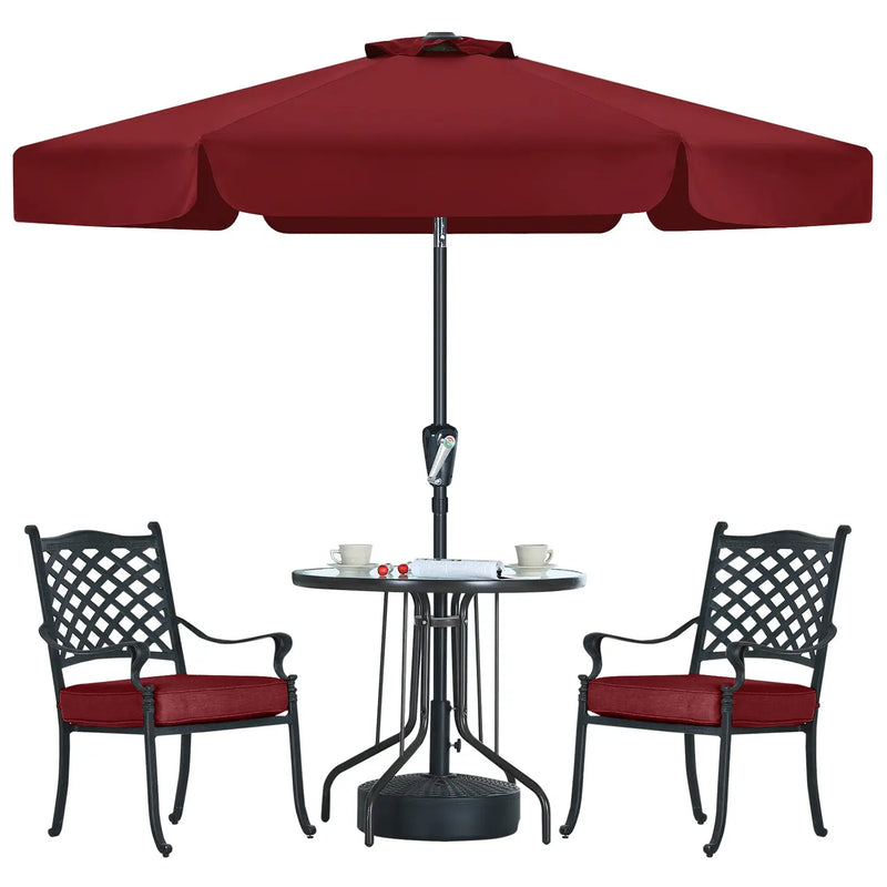 Load image into Gallery viewer, MASTERCANOPY 7.5FT/9FT Valance Patio Umbrella for Outdoor Table Market-CA