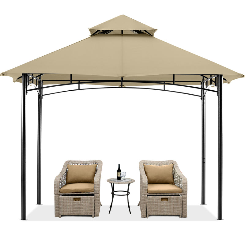 Load image into Gallery viewer, 9x9/10x12/11x11 Outdoor Garden Patio Gazebo with Stable Steel Farme