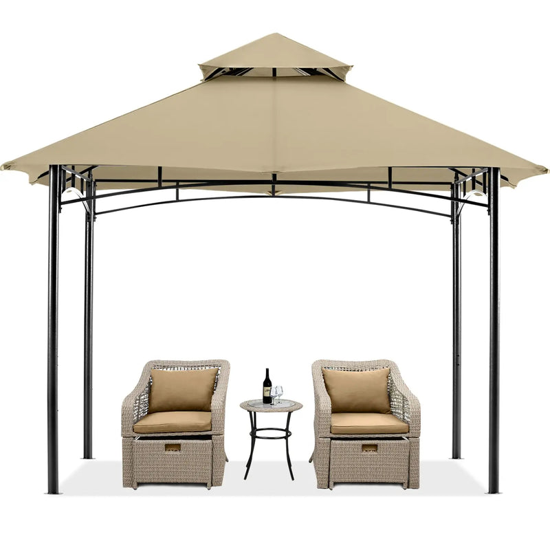Load image into Gallery viewer, 10x12/11x11 Outdoor Garden Patio Gazebo with Stable Steel Farme-CA