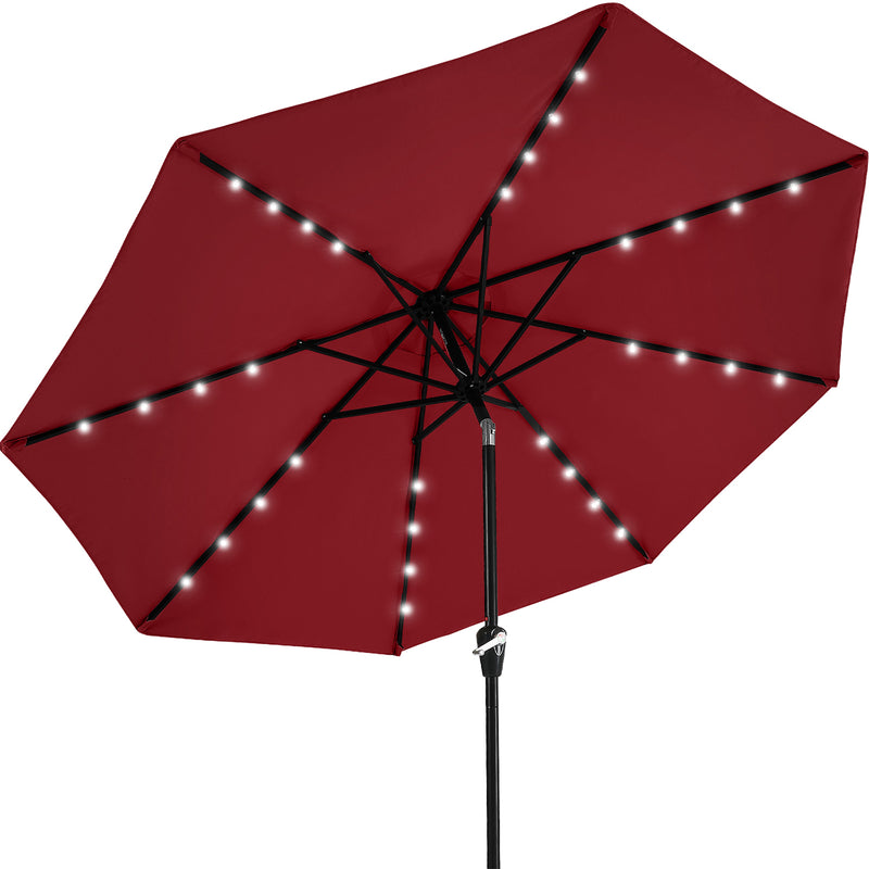 Load image into Gallery viewer, MASTERCANOPY Patio Umbrella with 32 Solar LED Lights 6&8 Ribs