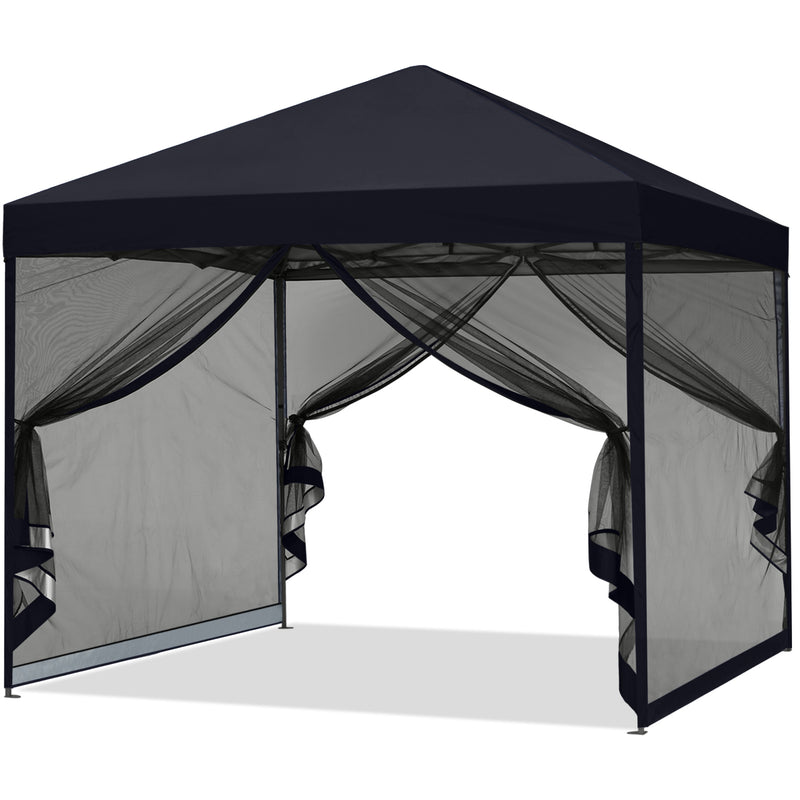 Load image into Gallery viewer, Leisure Sports Pop‑up Easy Setup Outdoor Canopy with Netting Screen Walls – 8x8, 10x10